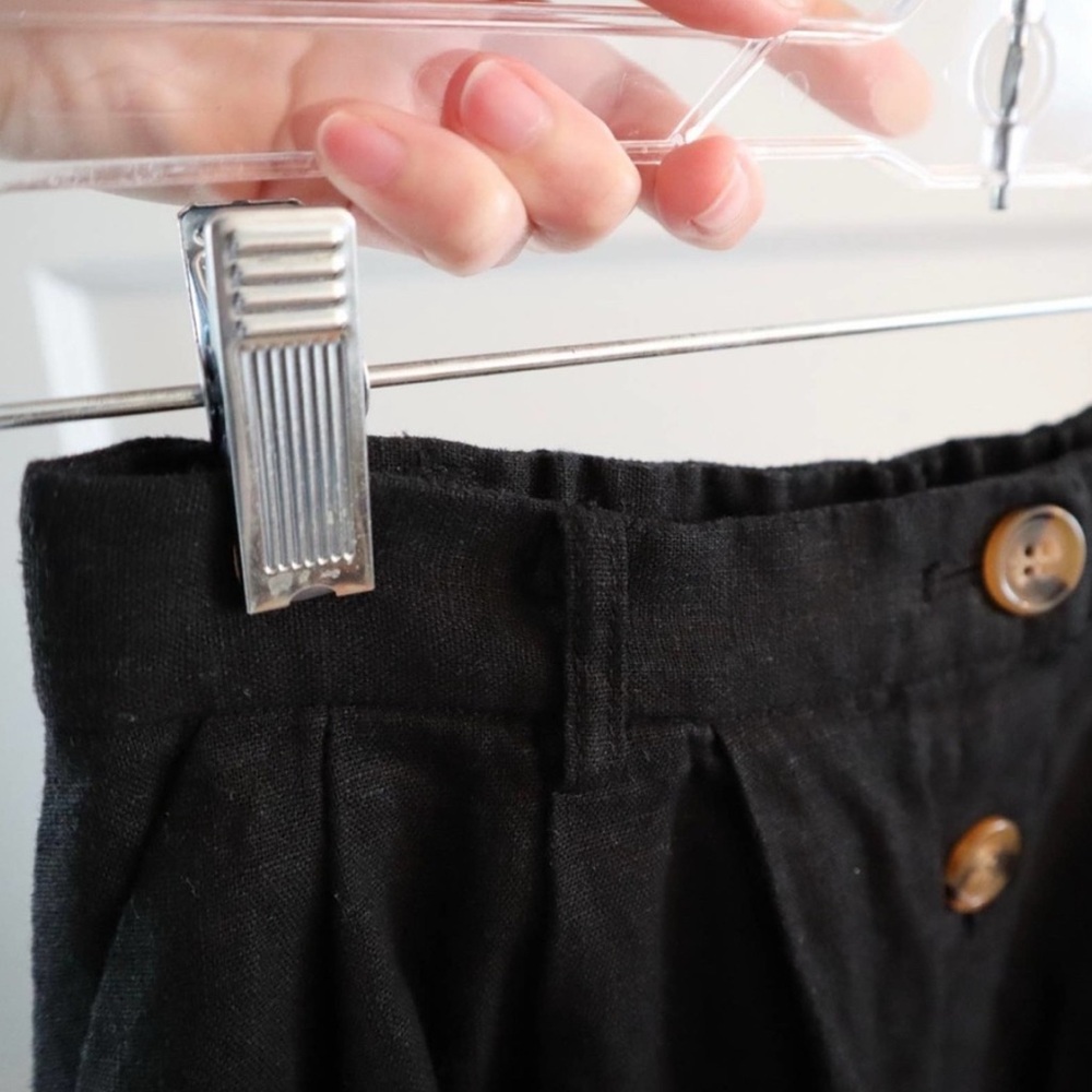 Moussy Black Linen Midi Skirt - Picture 3 of 5